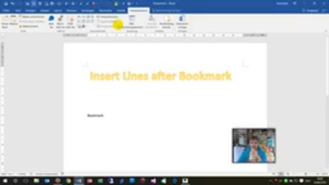 Word Macro: Insert new Lines after a Bookmark смотреть онлайн