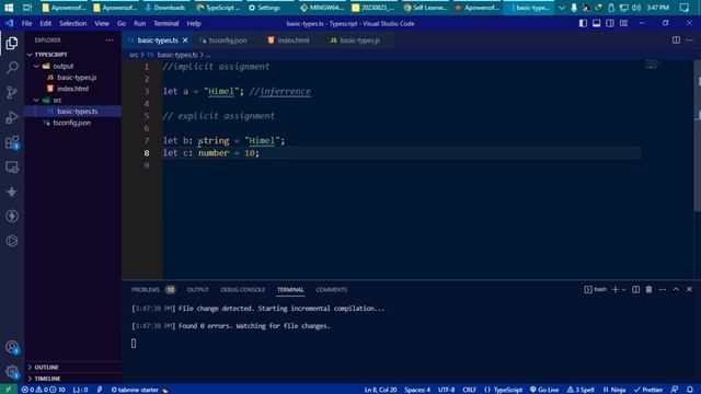 4. Typescript - Basic types смотреть онлайн