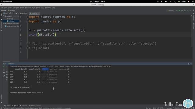04 - Visualização de Dados com Dash - primeiro gráfico com plotly express смотреть онлайн