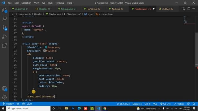 #15 Add Navbar and Logout Component #مشروع_تطبيق_إدارة_مطعم #vue_js_project смотреть онлайн
