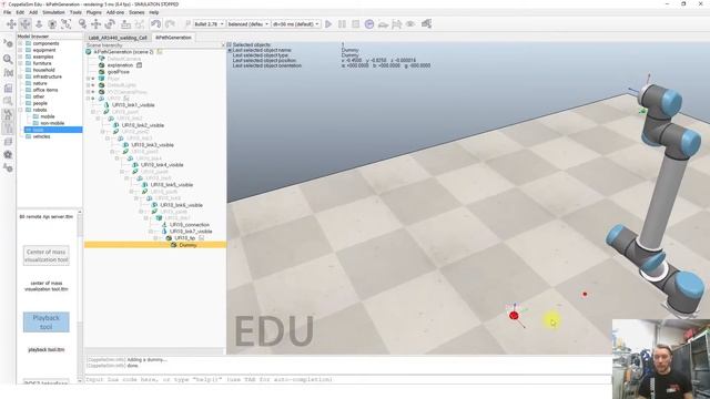 Лабораторная работа 8 Программирование прямой и обратной кинематики в среде CoppeliaSim смотреть онлайн