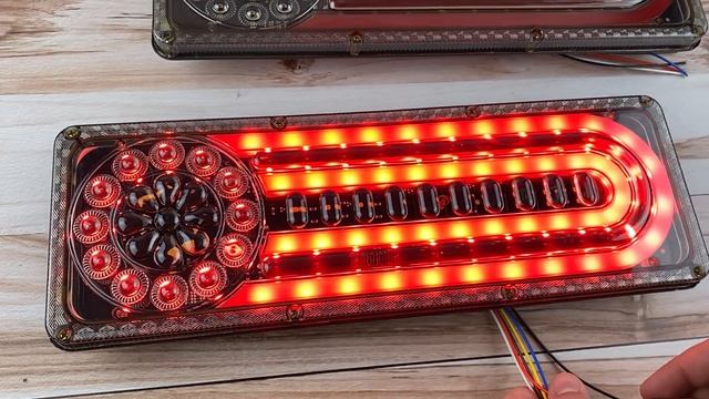 Фонарь LED задний 12-24v до Автомобильной техники, грузовиков, 33х13см смотреть онлайн