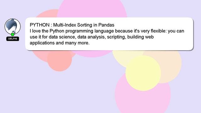 PYTHON : Multi-Index Sorting in Pandas смотреть онлайн