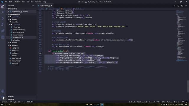 PyDracula v1.0.2 - New Feature (Resize Window) Modern Gui Python / Flat Style - Qt Designer/PySide6 смотреть онлайн
