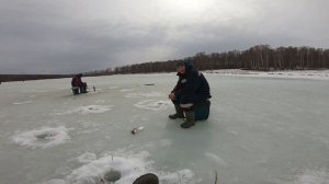ЛОВЛЯ КАРАСЯ СО ЛЬДА !!! ПРОСНУЛСЯ В АПРЕЛЕ