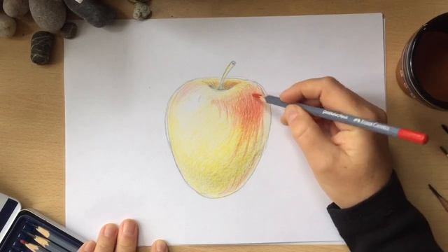 Как рисовать цветными акварельными карандашами смотреть онлайн