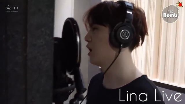 (Озвучка by.Lina Live) Suga записывает песню. смотреть онлайн
