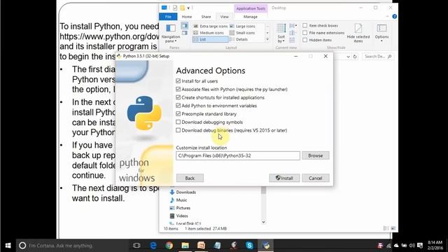 Installing Python and Running First Python Program (In Hindi) смотреть онлайн