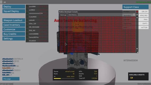 Roblox Developer Console???!!! | Roblox Phantom Forces | Read Desc смотреть онлайн