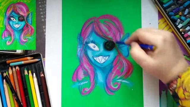 КАК НАРИСОВАТЬ Undyne из игры Undertale смотреть онлайн