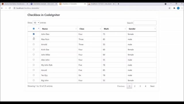 How to add Checkbox in Datatable смотреть онлайн