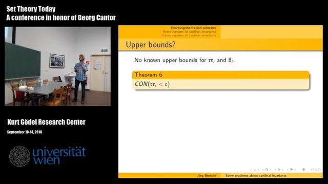 Jörg Brendle - Some problems about cardinal invariants смотреть онлайн