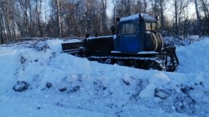 Дт-75 казахстан чистим снег, трактор - Легенда.
