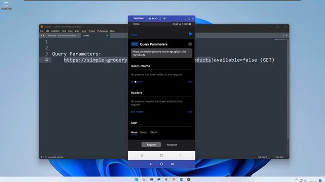API Tester #4 How to use Query Parameters in API Tester |A Mobile App to Test Your APIs |API Testin смотреть онлайн