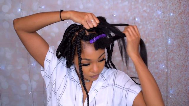 HOW TO TREAT DRY, ITCHY, FLAKY SCALP + JUMBO BOX BRAIDS AT HOME | DisisReyRey смотреть онлайн