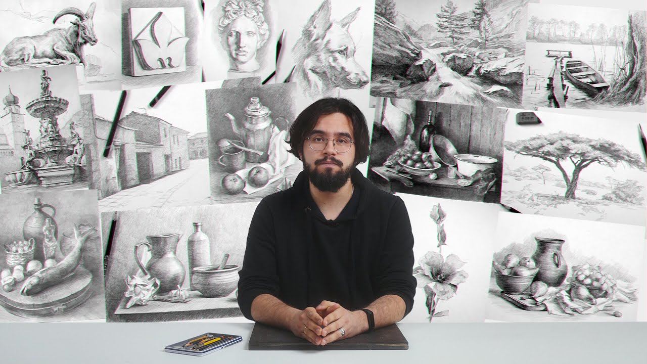 О курсе «Основы рисунка карандашом 2.0» смотреть онлайн