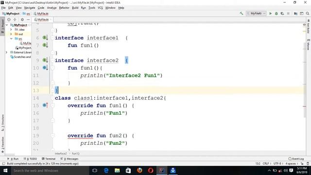 Multiple Interface in Kotlin. Kotlin Programming Tutorial in Hindi. смотреть онлайн