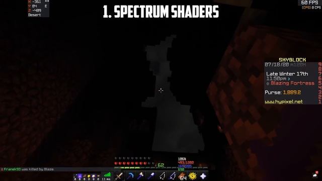 Using Shaders In Hypixel Skyblock?
