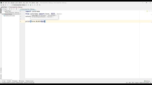 How to use colorama libary in Python? смотреть онлайн