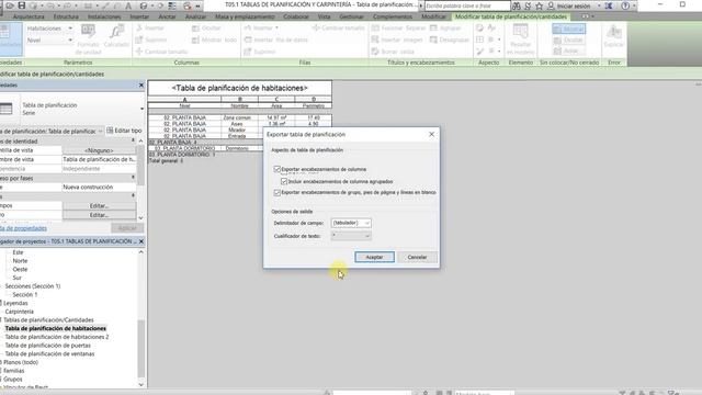 EXPORTAR TABLAS DE PLANIFICACIÓN DE REVIT A EXCEL смотреть онлайн