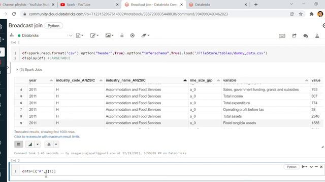 Broadcast Join in PySpark | Databricks Tutorial | смотреть онлайн