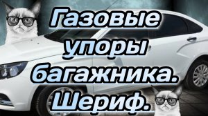 Газовые упоры багажника SHERIFF с доводчиком в Весту.