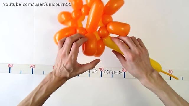 Герберы из шаров / Gerbera flower of balloons (Subtitles) смотреть онлайн