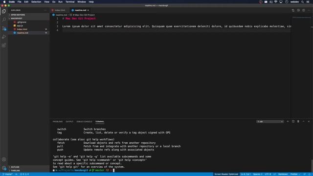 macOS Web Development Setup | Tutorial Series | 08 Git & Github Basics смотреть онлайн