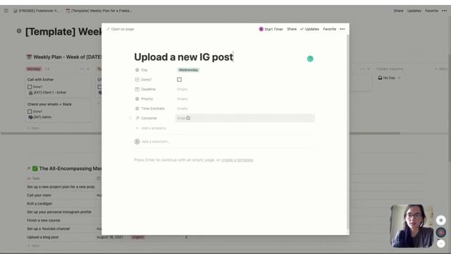 how i plan & schedule my week as a freelancer using notion (free template + productivity tips) смотреть онлайн
