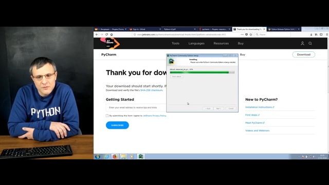 Python-разработчик (курс Python/часть 2): Установка PyCharm на Windows. Skillbox смотреть онлайн