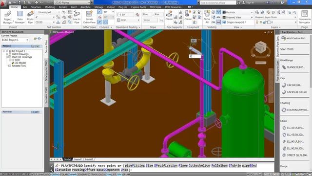 AutoCAD Plant 3D Piping смотреть онлайн