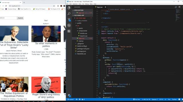 Vue News App - Make Your Projects COUNT Part 3 смотреть онлайн