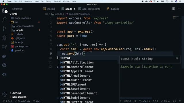ep13 - Setup Babel with TypeScript on Node.js from scratch смотреть онлайн