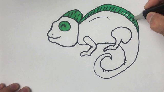 How to draw a LIZARD easy for kids | Как нарисовать ЯЩЕРИЦУ легко и просто детям смотреть онлайн