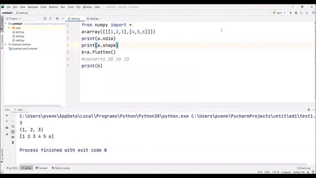 65-How to convert multidimensional arrays to one dimensional array in Python смотреть онлайн