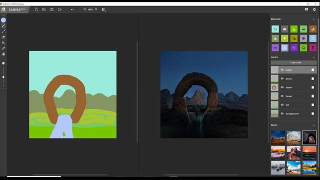 NVIDIA Canvas - How To Increase Image Resolution of NVIDIA Canvas Images (Using AI to improve AI) смотреть онлайн