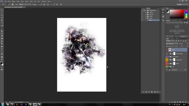 Smoke - Photoshop Action Tutorial смотреть онлайн