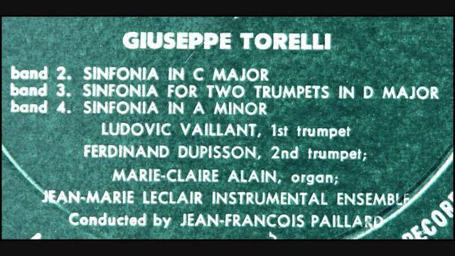 Torelli: Two Sinfonias - JF Paillard, 1957 - Westminster XWN 18664 смотреть онлайн