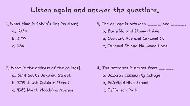 Listening Practice: Beginning Level - My School, Prepositions of Place смотреть онлайн