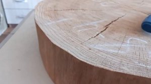 Кофейный столик из спила дуба и эпоксидной смолы/1 часть