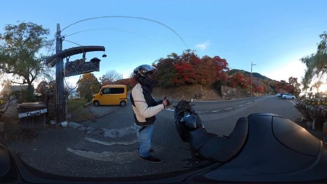 【VR360°/5K】紅葉 琵琶湖湖畔【SUZUKI GSX1300R Hayabusa 隼】 смотреть онлайн
