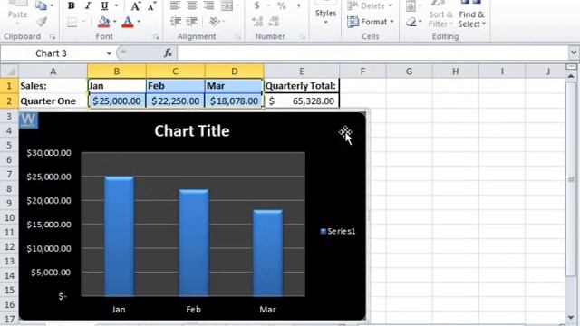 Excel 2010 Tutorial Inserting Objects into a Chart Microsoft Training Lesson 21.2 смотреть онлайн