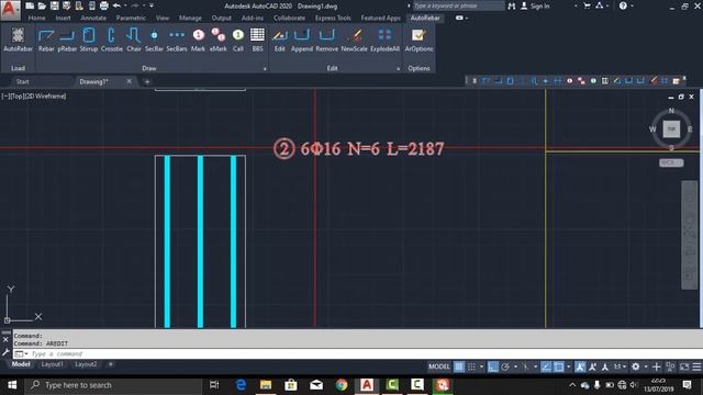 AutoRebar Plugin For AutoCad 2020