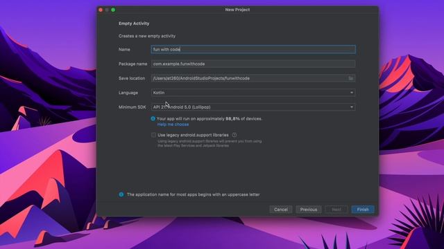 Create Android project with Kotlin смотреть онлайн