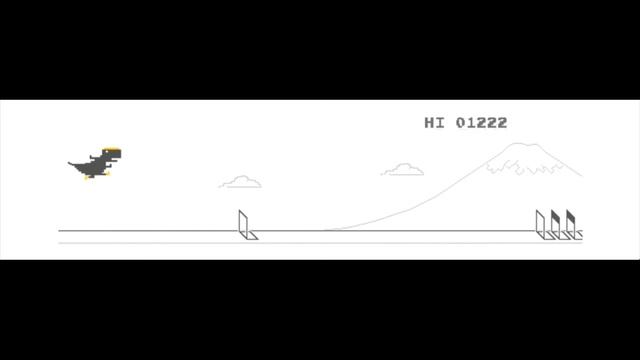 T-rex run (chrome game) смотреть онлайн