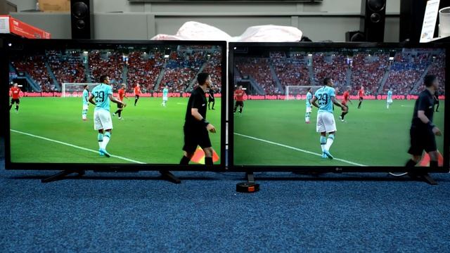 Sony 32W800 vs LG 32LQ63 32" TV's Side by Side HDTV and 4K Video Tests смотреть онлайн