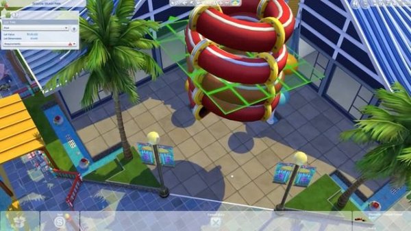 i built A SPLASH WATER Park in sims 4 \ NO CC \ The Sims 4 Growing together speed build \ sims 4