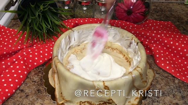 Блинный торт с фруктами: рецепт от Foodman.club