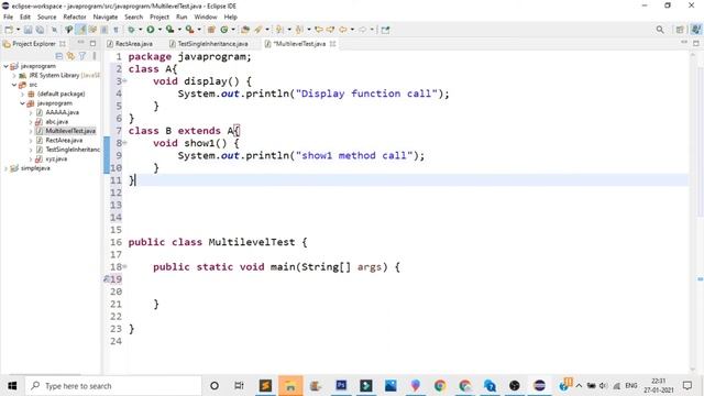 Multilevel Inheritance example program in Java | Learn Coding - 42 смотреть онлайн