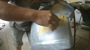 Добавил стекломат в шпаклевку. что получилось.